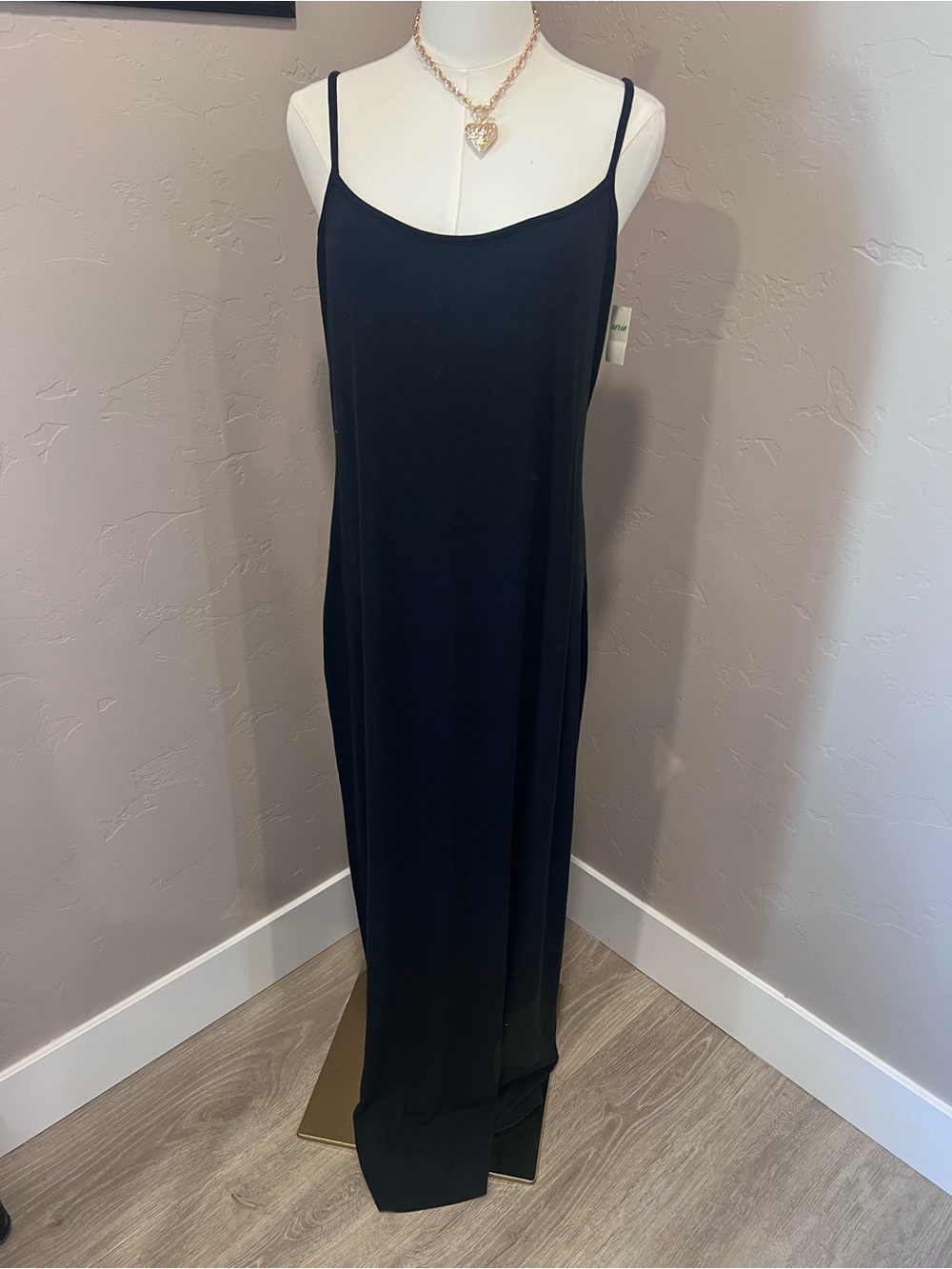aerie ~ NWT Classic Black Slip Maxi Dress ~ XL.